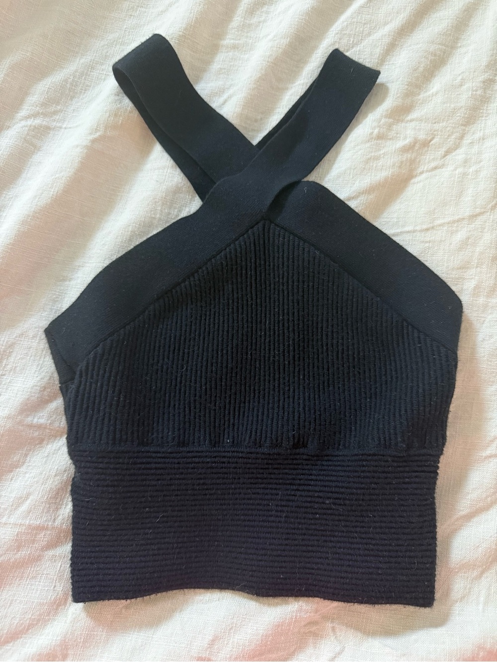 Abercrombie & Fitch Black Ribbed Tank Top